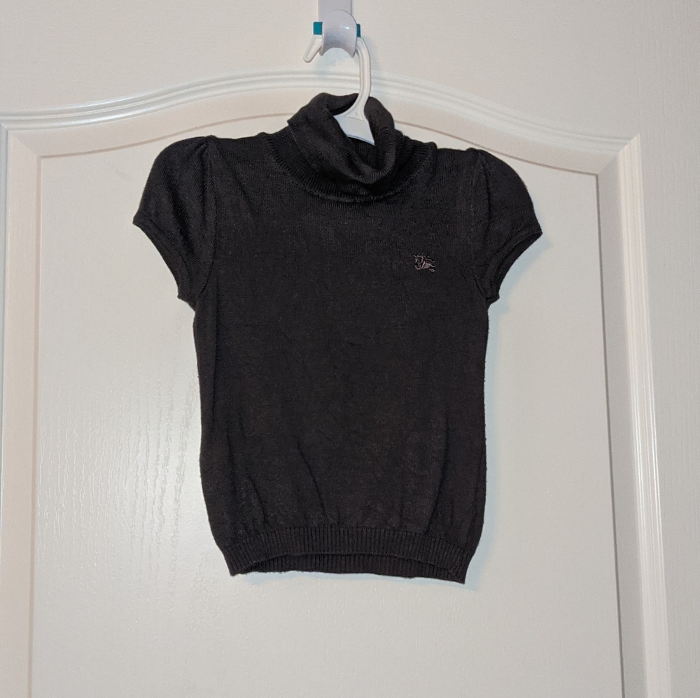 EUC Authentic Burberry Girls Mock Turtleneck 4Y